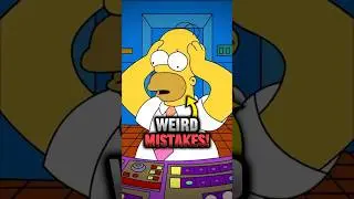 How Did These Simpsons Editing Mistakes Make It to TV? 🤪 #simpsons #mistakes #shorts