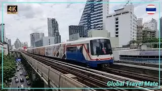 BTS Skytrain Ride Central Bangkok Thonglor To Ratchatewi Sukhumvit 🇹🇭 Thailand