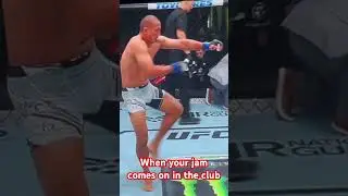 The iron turtle Jun Yong Park with the victory dance. #UFCvegas77 #UFC