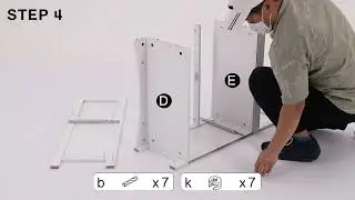 How to Install | Sikaic Multifunctional Storage Cabinet With Microwave Space Drawer White