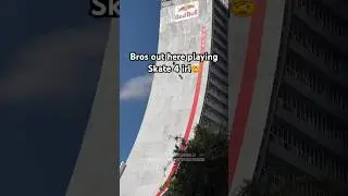 WORLD RECORD 20 STORY DROP-IN ON A SKATEBOARD!?!🤯🛹 By Sandro Dias