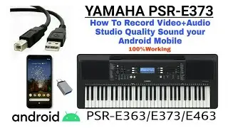 How To Record High Quality Sound Yamaha Psr E373 keyboard | Yamaha Keyboard Recording Trick