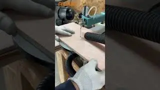 Using the Allwin 16-inch Variable Speed Control Scroll Saw, fantastic for wood cutting 🤩