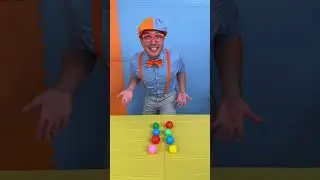 Blippi's Ball Pit Math Fun: Learning Numbers with Balls!  #Shorts #Blippi #Viral