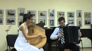 М.Скорик. джазова п'єса в народному стилі.  баян,бандура