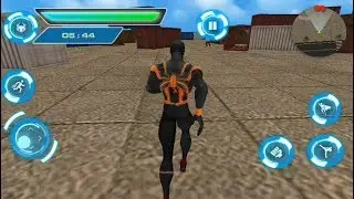 Flying Black Spider Hero Crime City Battle | Spider Hero Vs City Gangster - Android GamePlay