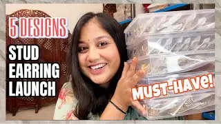 Affordable Stud Earring Collection | 5 Unique Designs | Thrifty Sassy Grihni Jewellery Launch