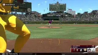 MLB The Show 24 Frank Thomas hits the ball OUT OF Wrigley Field