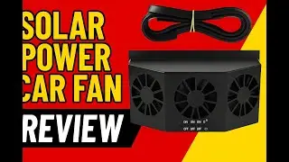 Review - Msiud Solar Power Car Fan, Window Fans Auto Ventilation Vehicle Exhaust Cooling