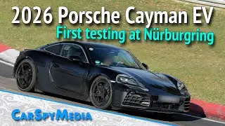 2026 Porsche 718 Cayman EV Electric Prototype (internal code 983) Starts Testing At The N&uuml;rburgring