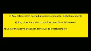 LIST OF PERMITTED/BARRED ITEMS in BOARD EXAM 2025