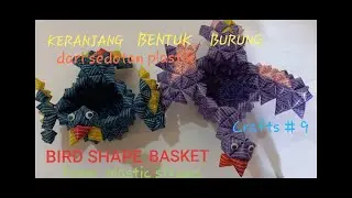 Bird Shape Basket from Plastic Straw