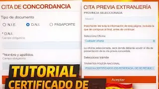 Certificado de concordancia en Espa&ntilde;a 🇪🇸 ￼&iquest; c&oacute;mo sacar la cita correctamente? ￼