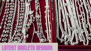 Pattilu Design's || Latest silver anklets Designs 🌷🌷🌷