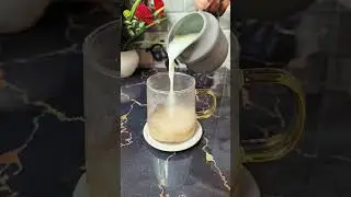 Honey & milk coffee easy recipe #coffee #shortvideo #easyrecipe #shortsyoutube