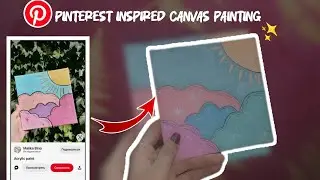 Pinterest inspired canvas painting ✨😘