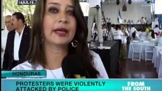 Honduras: Protestors Violently Attacked by Police