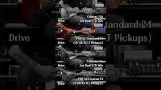 Gibson USA LP STD '50 vs PRS S2 STD24 vs Gibson USA LP STD '60 vs PRS S2 CU24 | RATM-Bulls On Parade