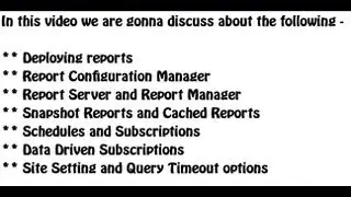 MSBI Training Part 42