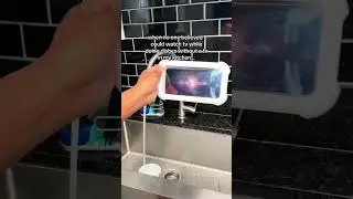 Who needs a tv when you have a water resistant phone case?! #lifehacks #gadgets #homeessentials