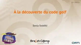 À la découverte du code golf - Sonia Seddiki