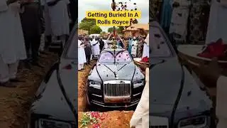 A video of a man getting buried in his Rolls Royce. #rollsroyce #buried #funeral