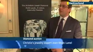 76 carat diamond on sale for USD 25 million