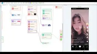 Tiktok automatic import of 6 videos by logging into the Android application ZennoDroid Enterprise
