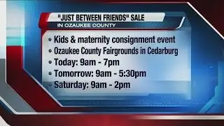 Large consignment sale kicks off in Ozaukee County