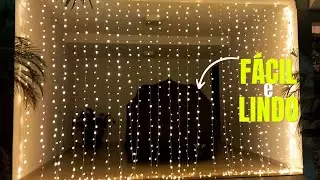 Cortina de Led na Garagem: Decoração de Natal Simples e Perfeita!