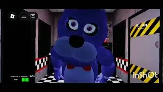 Jugando Five Nights at Freddy's 1 en roblox continuación