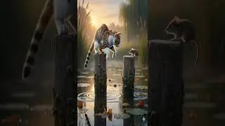 Cat and Mouse Swap Places in a Perfect Loop | Photorealistic AI Animation