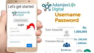 how to login MCB adamjeelife policy usename & password