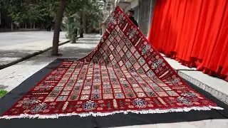 Burgundy Bakhtiari Area Rug  | 9.8x13.1ft / 3x4m