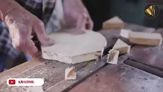 Shaping Raw Timber into a Hand-Turned Wooden Plate