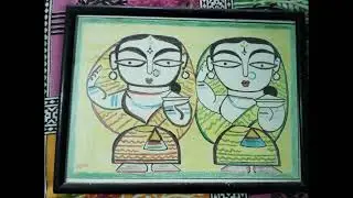 Traditional Art Meets Modern Vibes 🎶 | Folk Art Sketch #Shorts