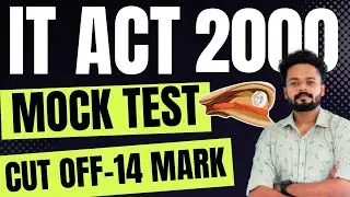 IT ACT 2000 MOCK TEST🔥CUT OFF 14 MARK | CPO, WCPO MOCK TEST | CPO MODEL EXAM @knowledgefactorypsc