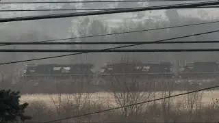 3 locomotives lead NS 264 elephant style