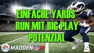 MADDEN 18 RUN-SPIELZUG | EINFACHE YARDS MIT BIG PLAY POTENZIAL !!! VERBESSERT EUER RUN GAME