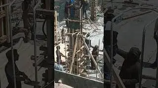 used concrete pump for construction foundation of concrete slabbing