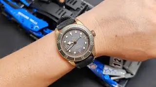 Unboxing Tudor Black Bay Bronze M79250BA Slate Grey