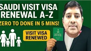 Saudi Visit Visa Renewal | A-Z Zero to Done in 5 Mins | Extended Free | AUSDB