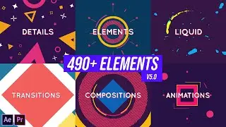 Shape and Motion Animated Elements Pack - After Effects Template