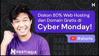 Diskon 80% Web Hosting dan Domain Gratis di Cyber Monday! #shorts