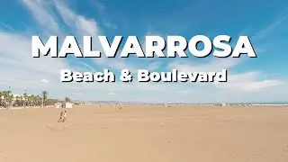 MALVARROSA BEACH, Playa de la Malvarrosa ⛱ Valencia, Spain 🌞 Walking Tour