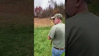 Having a little fun with the 22 pump rifle
