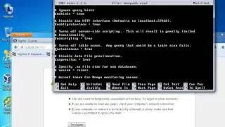 MongoDB Configuration File Walk Through Ubuntu Server