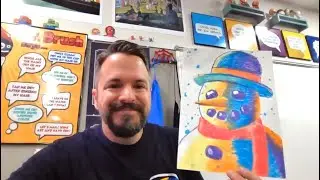 Portrait of a Snowman - A Holiday Art Lesson for Elementary Artists