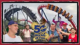 🗺 WORLDS OF FUN Vlog & Review | 50th Anniversary Season, Zambezi Zinger, & More!