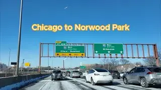 Driving from Chicago Loop to Norwood Park via I-90 Expressway